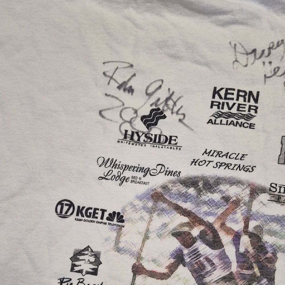 Vintage 2000 USA Whitewater Slalom Team Signed T-Shirt Olympic Kern River XL - Picture 14 of 15